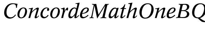 ConcordeMathOneBQ-Italic