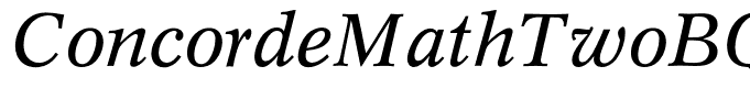 ConcordeMathTwoBQ-Italic