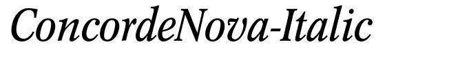 ConcordeNova-Italic