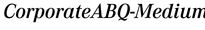 CorporateABQ-MediumItalic