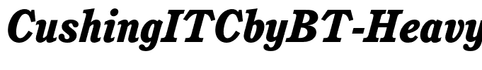 CushingITCbyBT-HeavyItalic
