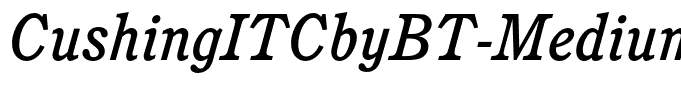 CushingITCbyBT-MediumItalic