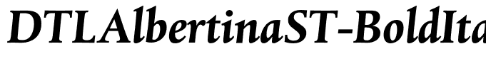 DTLAlbertinaST-BoldItalic