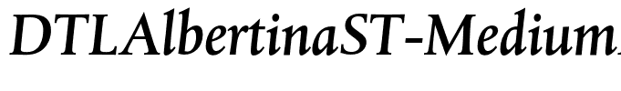 DTLAlbertinaST-MediumItalic