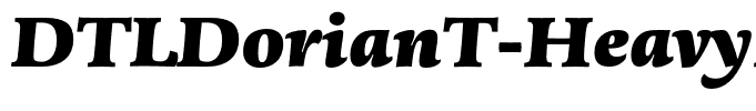DTLDorianT-HeavyItalic