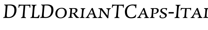 DTLDorianTCaps-Italic