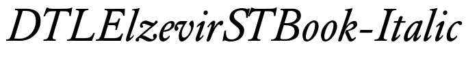 DTLElzevirSTBook-Italic