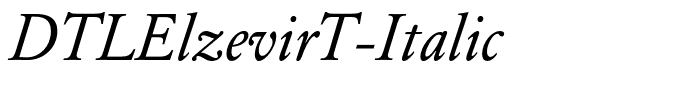 DTLElzevirT-Italic