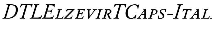 DTLElzevirTCaps-Italic