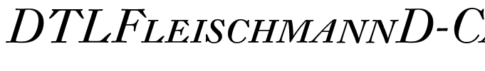 DTLFleischmannD-CapsItalic