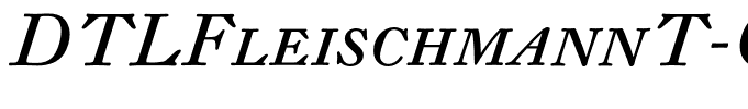 DTLFleischmannT-CapsItalic