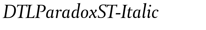 DTLParadoxST-Italic