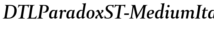 DTLParadoxST-MediumItalic