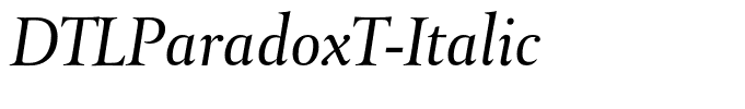 DTLParadoxT-Italic