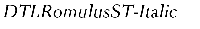 DTLRomulusST-Italic