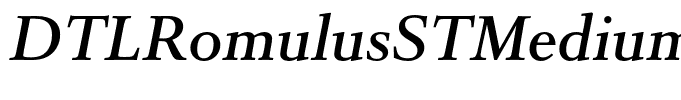 DTLRomulusSTMedium-Italic