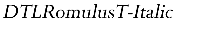 DTLRomulusT-Italic