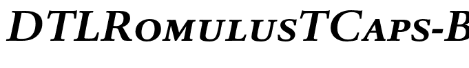 DTLRomulusTCaps-BoldItalic