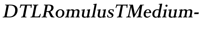 DTLRomulusTMedium-Italic