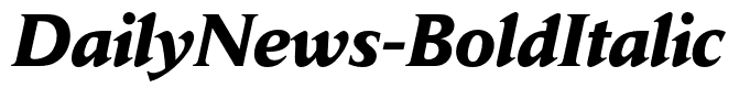 DailyNews-BoldItalic