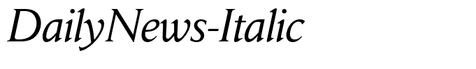 DailyNews-Italic