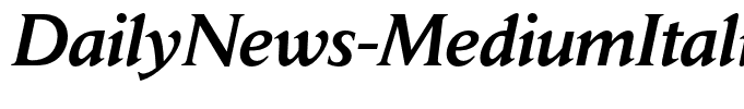 DailyNews-MediumItalic