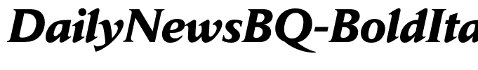 DailyNewsBQ-BoldItalic