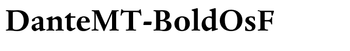 DanteMT-BoldOsF