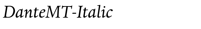 DanteMT-Italic