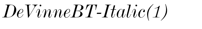 DeVinneBT-Italic(1)
