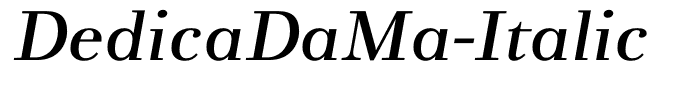 DedicaDaMa-Italic