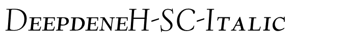 DeepdeneH-SC-Italic
