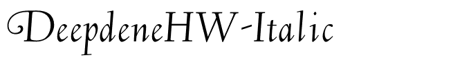 DeepdeneHW-Italic