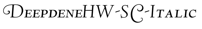 DeepdeneHW-SC-Italic