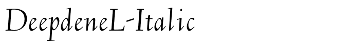 DeepdeneL-Italic