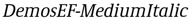 DemosEF-MediumItalic