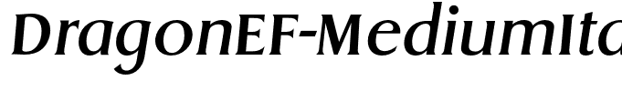 DragonEF-MediumItalic