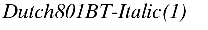Dutch801BT-Italic(1)