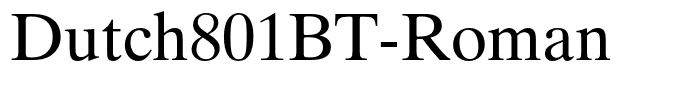 Dutch801BT-Roman