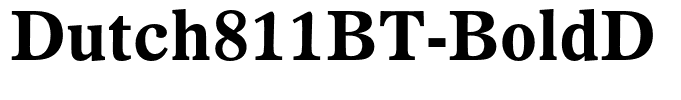 Dutch811BT-BoldD
