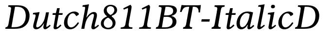 Dutch811BT-ItalicD