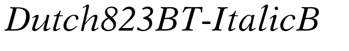 Dutch823BT-ItalicB