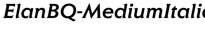 ElanBQ-MediumItalic