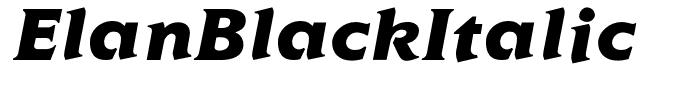 ElanBlackItalic
