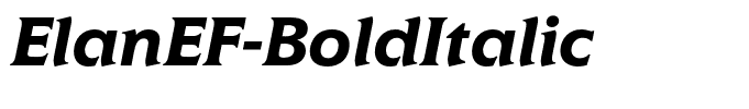 ElanEF-BoldItalic