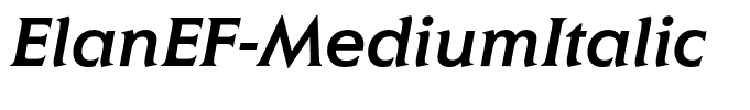 ElanEF-MediumItalic