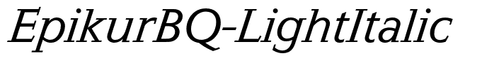 EpikurBQ-LightItalic