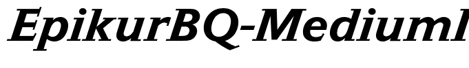 EpikurBQ-MediumItalic