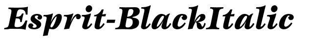 Esprit-BlackItalic