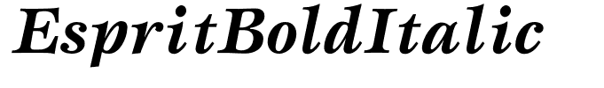 EspritBoldItalic